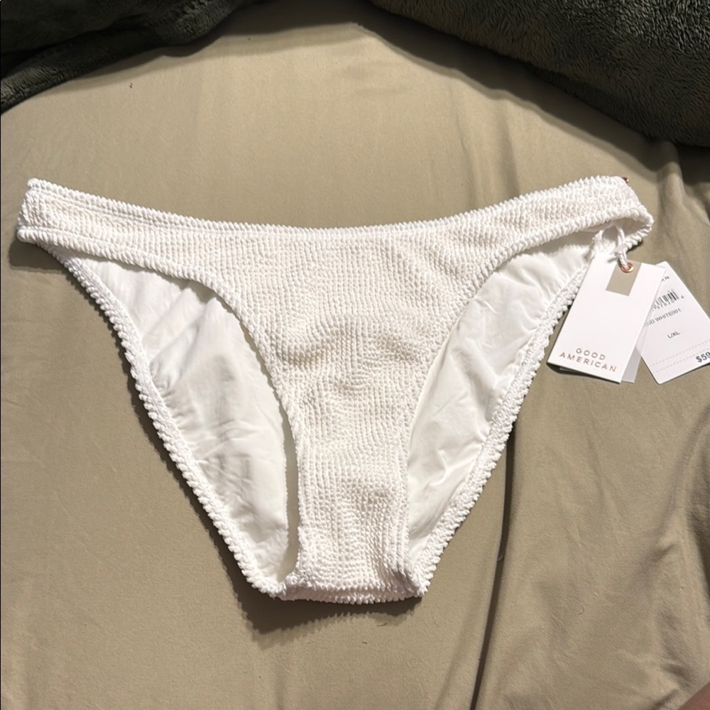 Good American White Swim Bottom